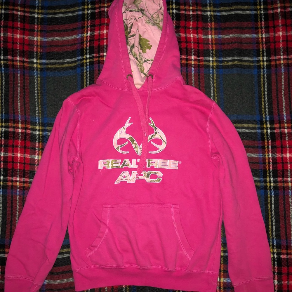 S pink Realtree camouflage hoodie